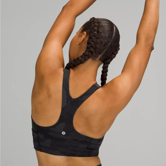 LULULEMON Wunder Train Longline Bra - Heritage 365 Camo Deep Coal Multi Size 4 - Picture 1 of 6